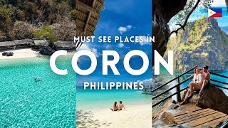 MUST SEE places in Coron, Philippines! 🇵🇭 Join us on THE BEST island hopping adventure 🏝️