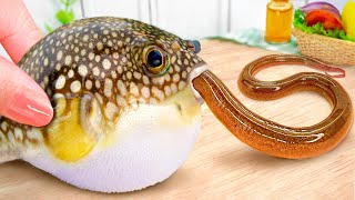 Best Satisfying Miniature Food Compilation - 2000+ Puffer Fish Recipe Idea by Mini Yummy (ASMR)