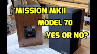 Mission MKII Model 70 Speaker Refurbishment - New grill cloth and real oak wood veneer.