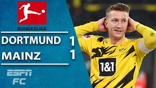 Marco Reus MISSES penalty as Borussia Dortmund stumble vs. Mainz | ESPN FC Bundesliga Highlights