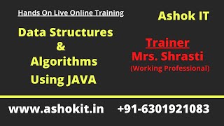 Data Structures & Algorithms Using Java | Session - 01 | Ashok IT