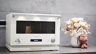 sub) Microwave oven BALMUDA The Range that can sing out of the box｜Making Basque cheesecake,