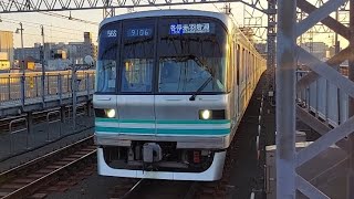 東京メトロ南北線9000系9106F各駅停車赤羽岩淵駅行き元住吉駅到着(2023/1/9)