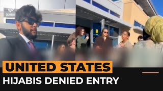 Two women wearing hijabs denied entry to Democratic campaign event | Al Jazeera Newsfeed