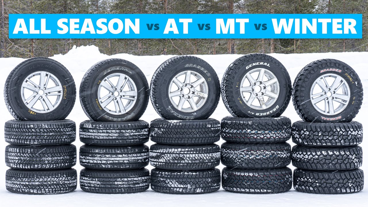 Off-Road Vs All Season Vs Winter Tires - SNOW TEST! - YouTube