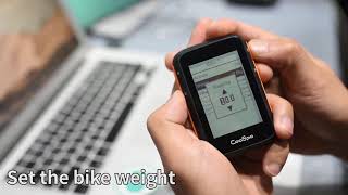 CooSpo Bike Computer GPS Wireless Cycle Speedometer Odometer 2.4 Inch with BLE5.0 ANT+ APP Sync Sens