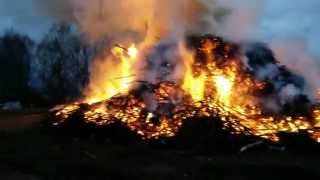 Easter 2015 bonfire. Pääsiäiskokko Ilmajoella.