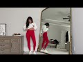 viral pants on tiktok try on haul from halara