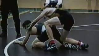 1996 Nebraska High School Wrestling Dual | Ricky Lindeman Omaha Burke vs Millard West