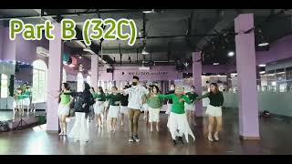 LEBARAN 2022 || LINE DANCE || PHRASED IMPROVER || SALSA SHINE TEAM || THE BACKBONE FITNESS || 2022