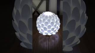 ✨How to make a lamp from plastic spoons | Recycling ideas | DIY crafts ✨ Craft Home Decoration.