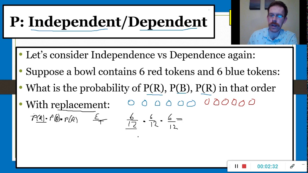 Independent Vs Dependent Probability 050820 - YouTube