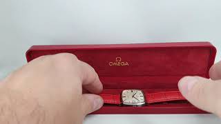 1969 Omega Geneve calibre 565 automatic men's vintage watch with box.  Reference 162.010