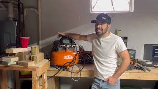 Ridgid Air Compressor and Nail Gun Combo Kit