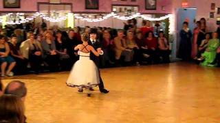 Victoria and David dance waltz