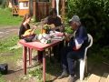 the concert on mandolin and gitar on camping tramp in cisna bieszczady 2010 poland