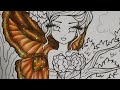 An example of how to color in fairy-wings (tutorial)