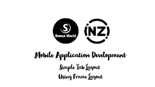 Simple Tab Layout using Frame Layout | Android | Java | Inzi Programmer