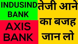 INDUSIND BANK SHARE NEWS TODAY||  What reason behind tezi||Axis bank share||