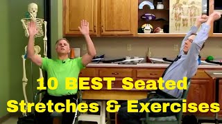 10 Best Seated Stretches & Exercises for Seniors and Office Workers.