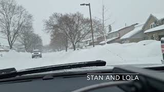 Snow storm Toronto Ontario Canada Feb 16 2025