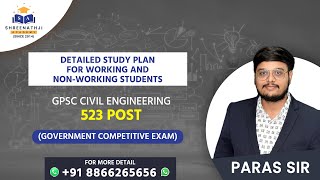 DETAILED STUDY PLAN FOR WORKING \u0026 NON-WORKING STUDENTS | GPSC CIVIL ENGINEERING CLASS-1\u00262 | 523 POST