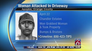 Woman attacked in her driveway