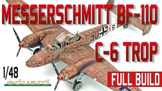 Montagem Messerschmitt BF-110 C-6 Trop Eduard 1/48 scale