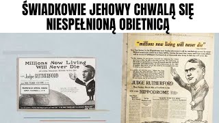 Świadkowie Jehowy przyznają, że głosili fałszywe obietnice