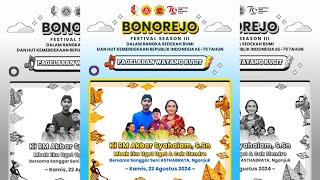 🔴[LIVE] WAYANG KULIT KI RM AKBAR SYAHALAN | EKA UGET UGET & SLENDRO | BONOREJO 22 AGUSTUS 2024