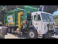 *brand new* shiny waste management peterbilt 520 mcneilus zr on long beach recycling