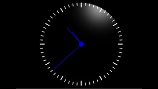 Clock in vPython -- Paul McWhorter tutorial HW
