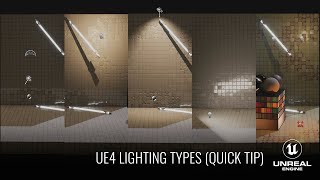 UE4 Lighting Types (Quick Tip)