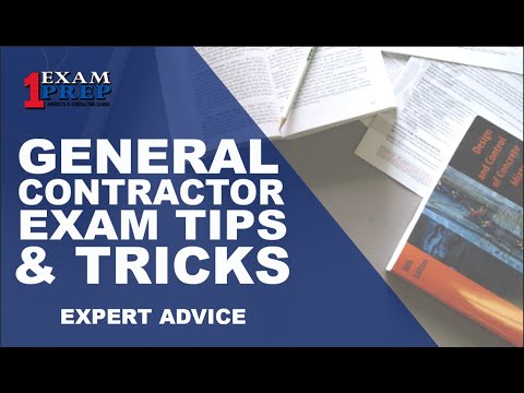 How To Become A General Contractor ( First You Have To Pass) - YouTube