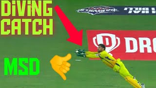 IPL 2020 - Ms dhoni flying catch | Ms Dhoni best Catch | Dhoni's Diving catch | Dhoni's flying catch