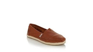 TOMS Classic Leather Slip OnWomens