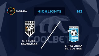 Rõuge Saunamaa - Tallinna FC Cosmos. Coolbet Saaliliiga. MD 3. Highlights