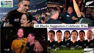 Rugby World Cup '2015' -  All Blacks Fans Celebrate Win