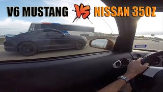 Nissan 350z VS Mustang V6