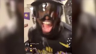 JR Smith with LeBron Celebrating Lakers Championship on IG LIVE!