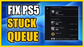 How to Fix PS5 Games Stuck in Download Queue Error (Copy Failed)