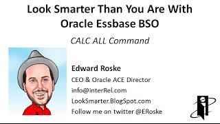 Essbase CALC ALL Command