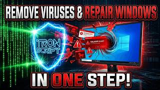 Remove Viruses & Repair Windows in ONE STEP | Tron Script