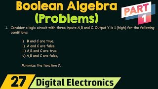 Statement Problems in Boolean Algebra (Part 1)
