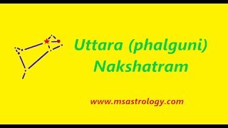 ఉత్తర నక్షత్రం Uttara (Phalguni) Characteristics. MS Astrology - Vedic Astrology in Telugu Series.