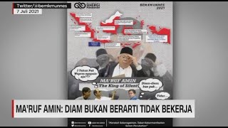 Ma'ruf Amin Diam Bukan Berarti Tidak Bekerja