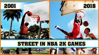STREET MODE in NBA 2K games [NBA 2K1 - NBA 2K18]