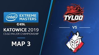 CS:GO - G2 vs. TYLOO [Cache] Map 3 Ro5 - Challengers Stage - IEM Katowice 2019