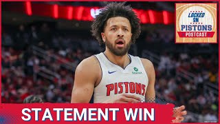 Pistons POSTCAST: Detroit Pistons CRUISE Past Houston Rockets, Cade Cunningham Scores 32 Points