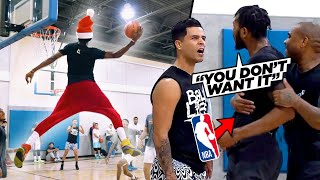 REAL NBA G League Pros Were TALKING TRASH To Us.. So We WENT AT IT | 5v5 Basketball vs REAL PROS